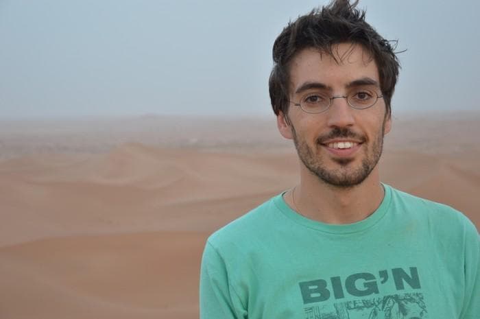 That's me in the Sahara with my Big'n t-shirt